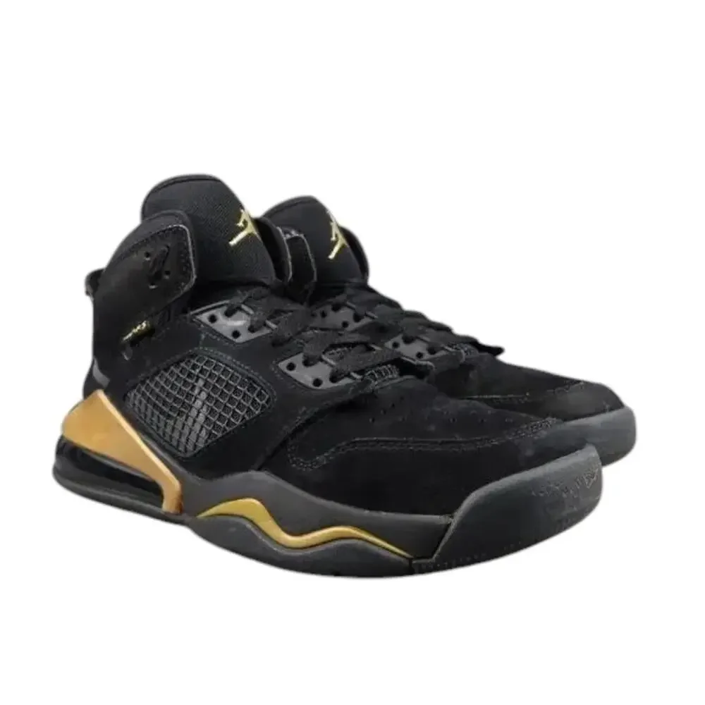 Jordan Mars 270 Sneakers Shoes Youth 7 Nike Air Basketball Athletic Black Gold